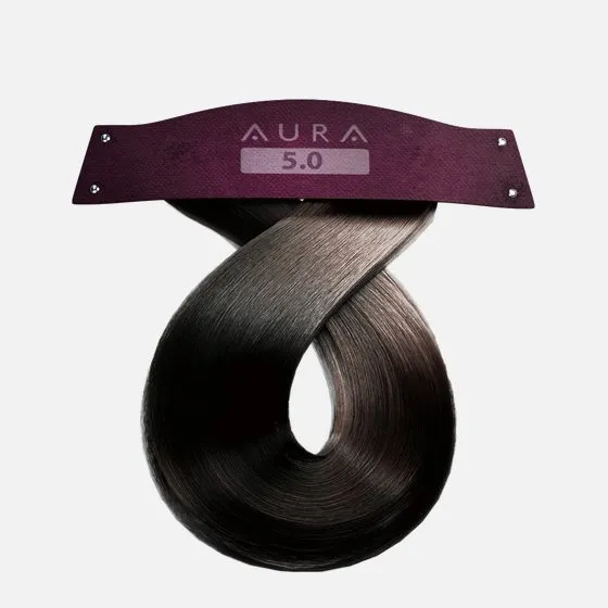5.0 AURA MORAN травяной краситель "Светлый шатен" 100 g