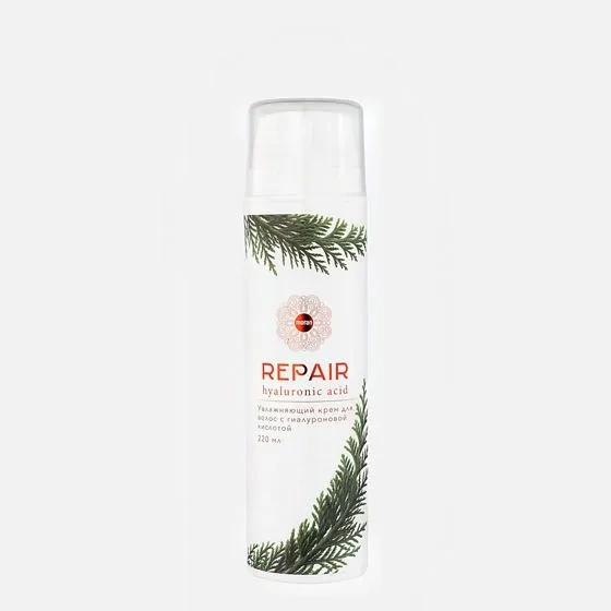 Крем Repair hyaluronic acid для разглаживания сухих, поврежденных волос 220ml