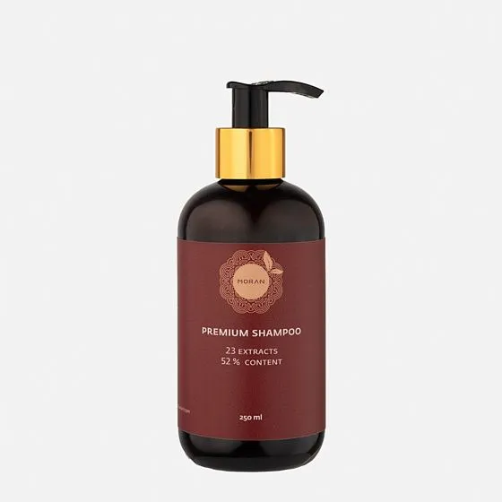 Шампунь Moran Premium от выпадения волос для сухой кожи головы и сухих волос 250 ml